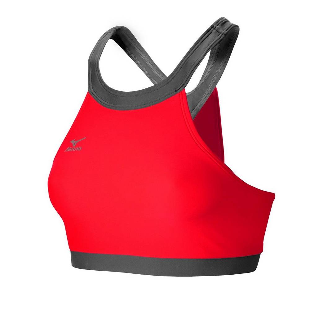 Damske Športová Podprsenka Mizuno Odyssey Vysoke Neck Ruzove/Siva Vypredaj EADV28017